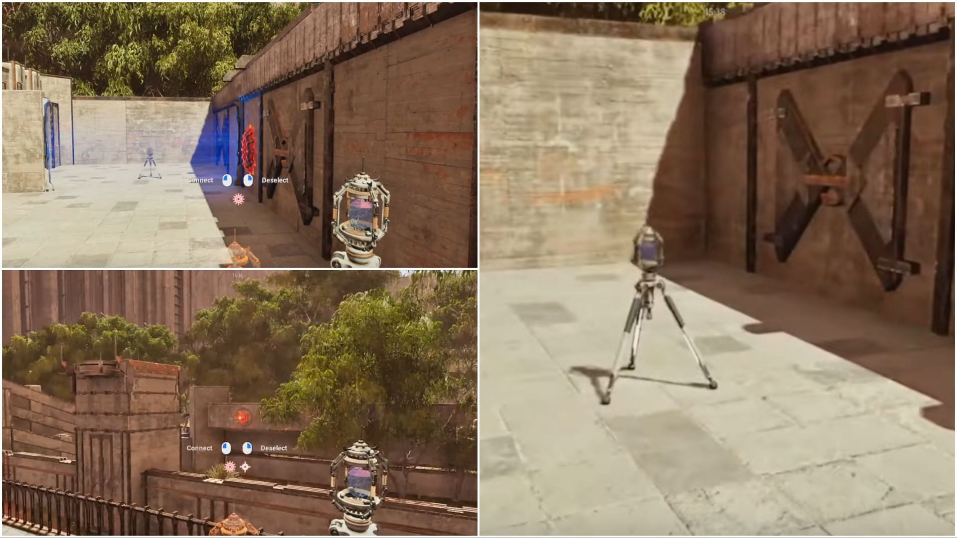 After selecting the red switches, pick up the second connector. (Image via Devolver Digital)